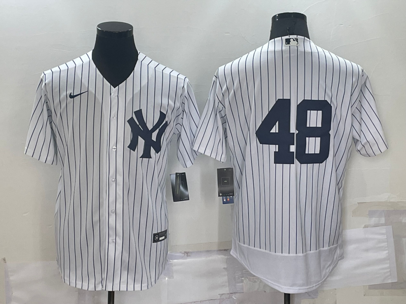 Men's New York Yankees Anthony Rizzo #48 White Name Jersey
